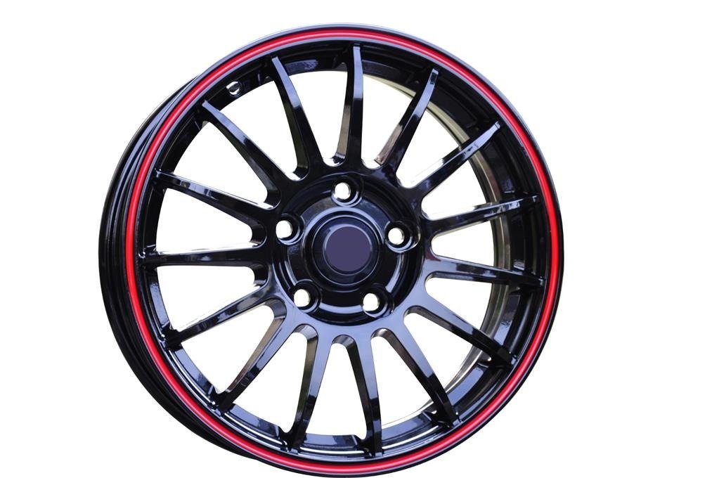 RM31 15X6 5X100 ET40 57.1 M31 Black+Red line  Extreme Vision 