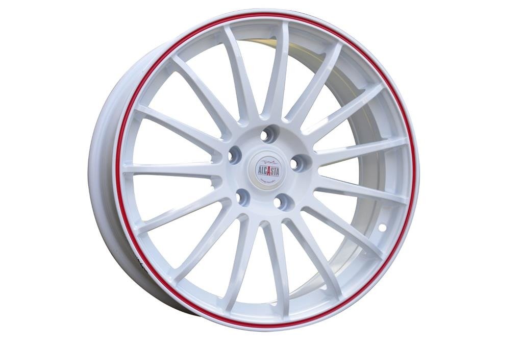 RM31 15X6 5X112 ET47 73.1 M31 White+ Red Extreme Vision 